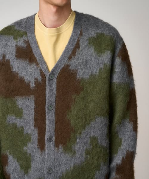 on model image of Mohair Cardigan