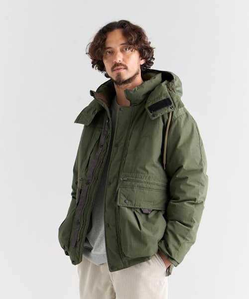 on model image of Hinoc Down Insulated Vest
