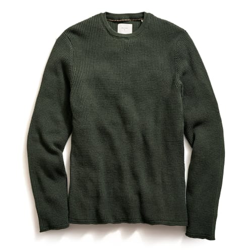 laydown image of Mini Waffle Crew Long Sleeve
