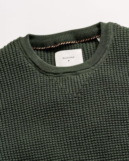 laydown detail image of Mini Waffle Crew Long Sleeve
