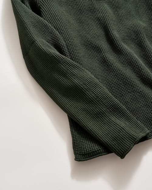 laydown detail image of Mini Waffle Crew Long Sleeve