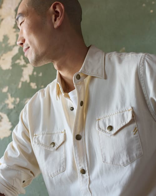 lifestyle image of Shoals Denim Shirt