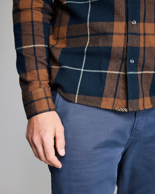 on model image of Tuscumbia Classic Long Sleeve Shirt
