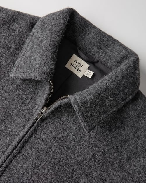 laydown detail image of Boiled Wool Station Jacket