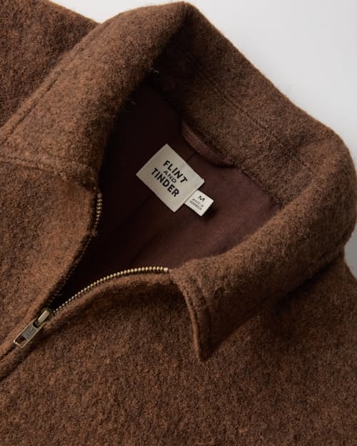 laydown detail image of Boiled Wool Station Jacket