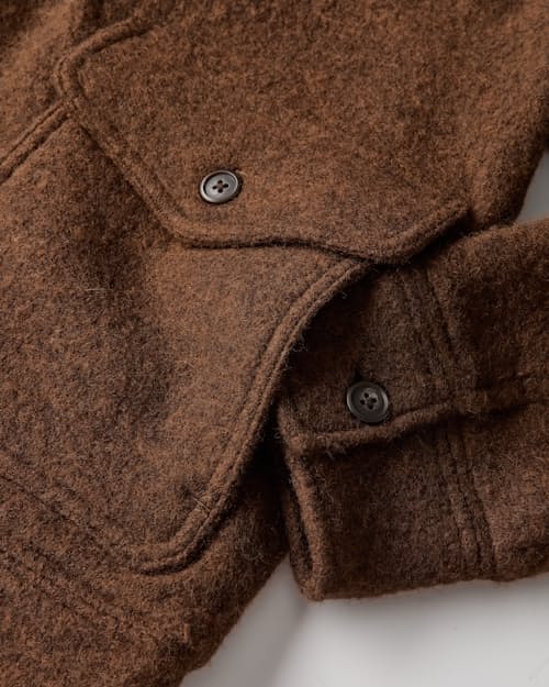 laydown detail image of Boiled Wool Station Jacket