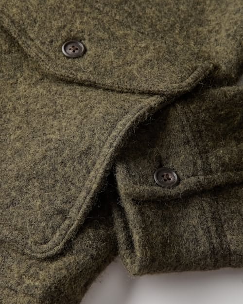 laydown detail image of Boiled Wool Station Jacket