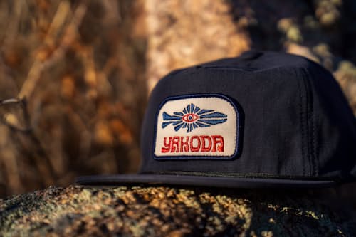 lifestyle image of Mystic Trout Strapback Hat