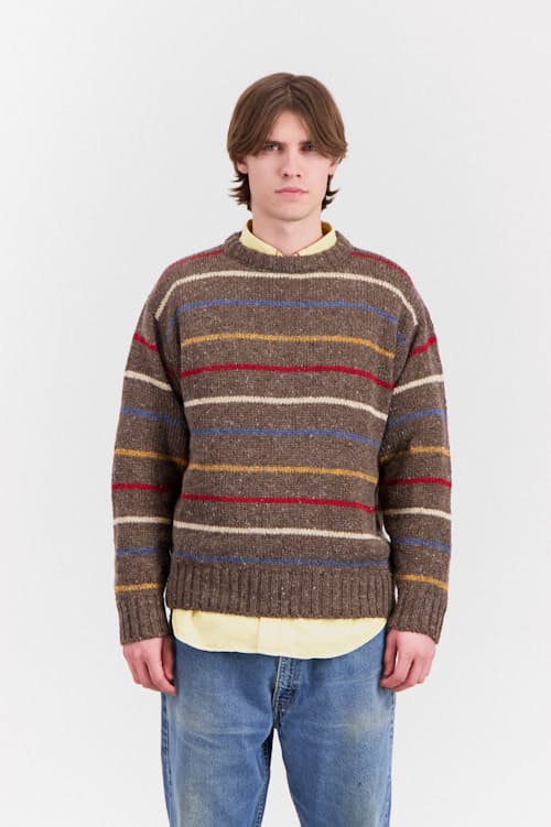 on model image of Six Blade Knit