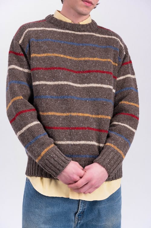 on model image of Six Blade Knit