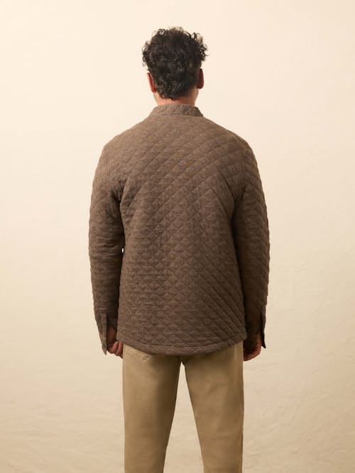 on model image of Epic Fleece Quilted CPO