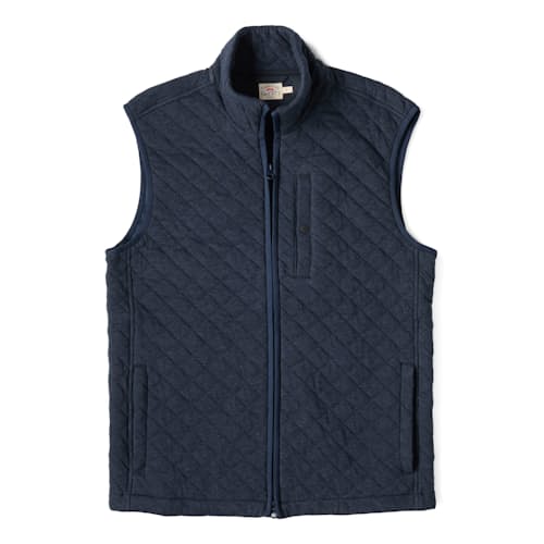 laydown image of Epic Quilted Fleece Vest