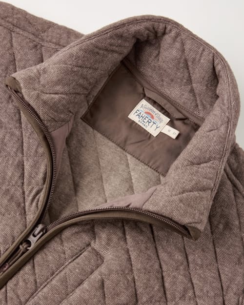 laydown detail image of Epic Quilted Fleece Vest