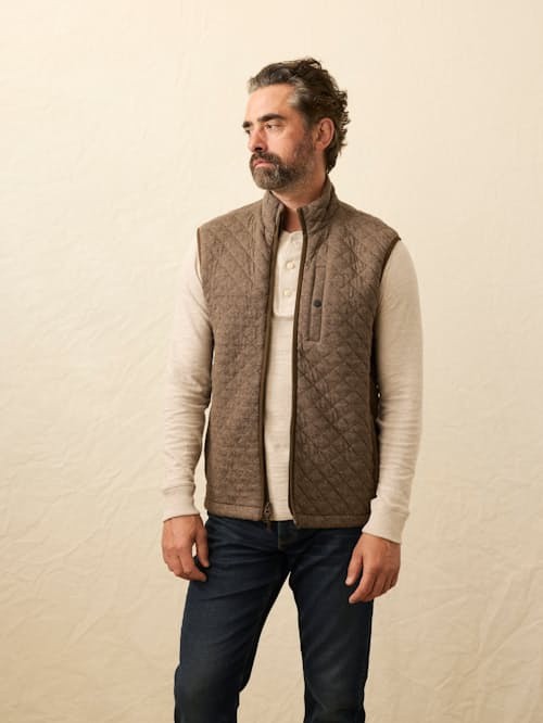 lifestyle image of Epic Quilted Fleece Vest