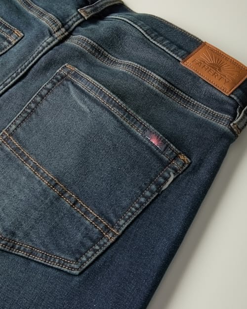 lifestyle image of Stretch Terry 5-Pocket Pant