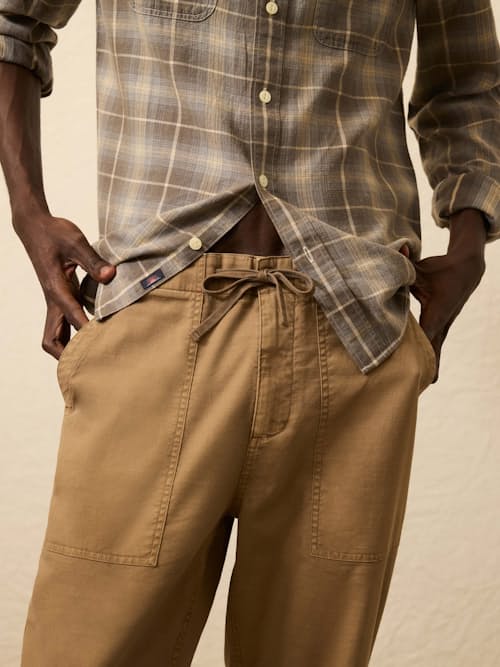 on model image of Dune Utility Pant