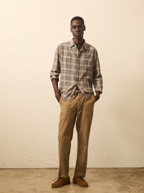 on model image of Dune Utility Pant