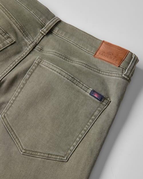 laydown detail image of Stretch Terry 5-Pocket Pant