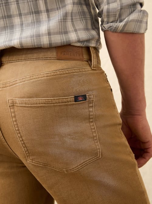 lifestyle image of Stretch Terry 5-Pocket Pant