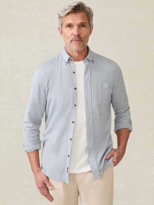on model image of Coastline Knit Shirt