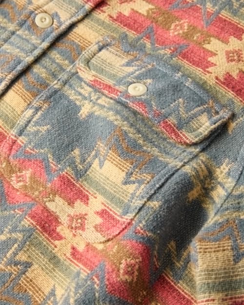 lifestyle image of Doug Good Feather Canyon Overshirt