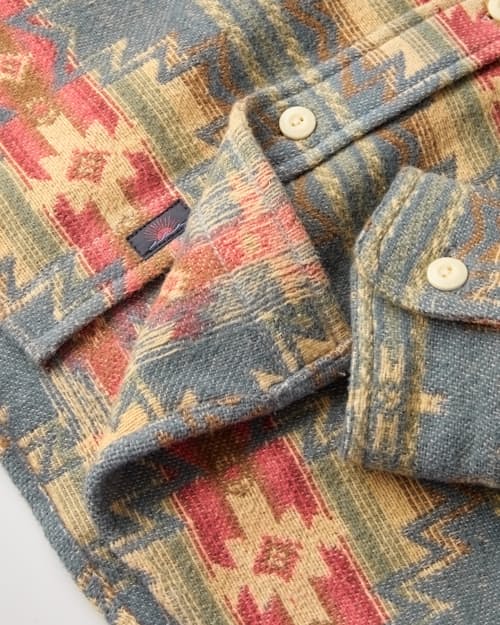 laydown detail image of Doug Good Feather Canyon Overshirt