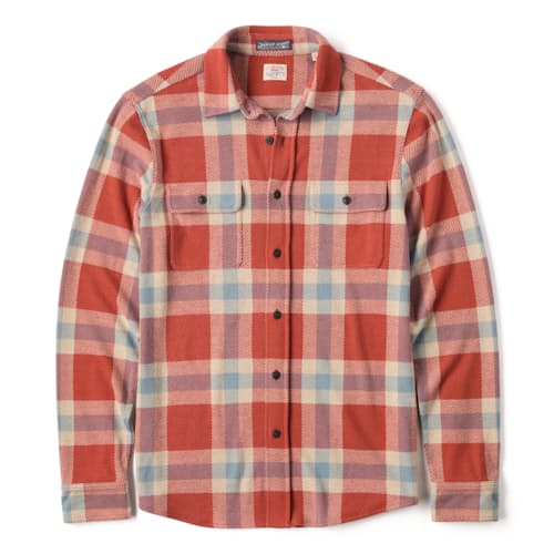 laydown image of Legend Sweater Flannel Shirt