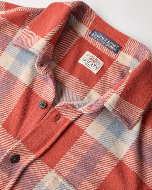 lifestyle image of Legend Sweater Flannel Shirt