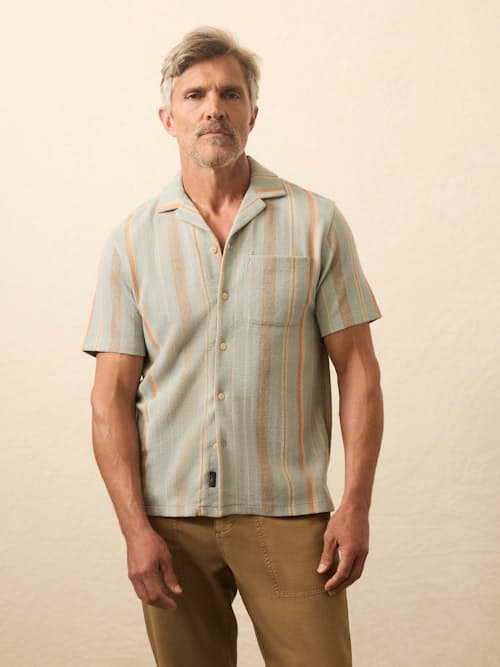 on model image of Short Sleeve Oasis Shirt