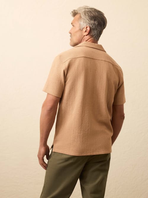 on model image of Short Sleeve Oasis Shirt
