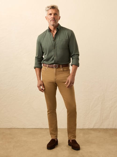 on model image of Coastline Knit Shirt