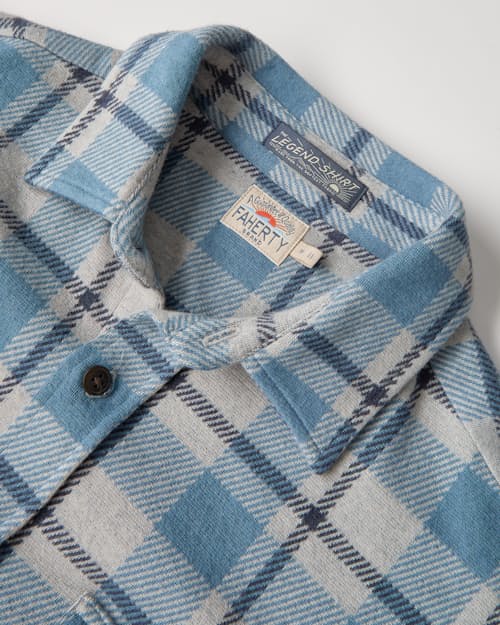 laydown detail image of Legend Sweater Flannel Shirt