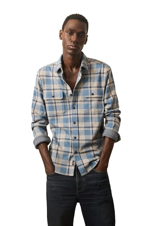 lifestyle image of Legend Sweater Flannel Shirt
