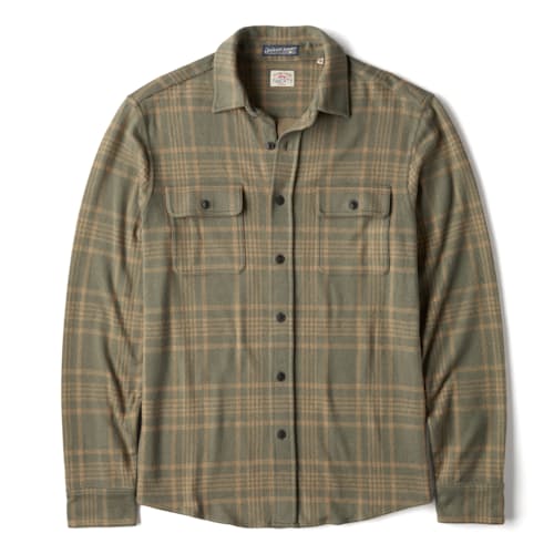 laydown image of Legend Sweater Flannel Shirt