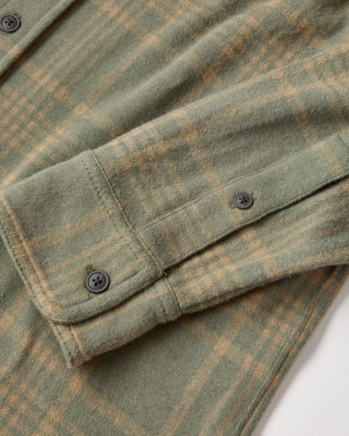 laydown detail image of Legend Sweater Flannel Shirt