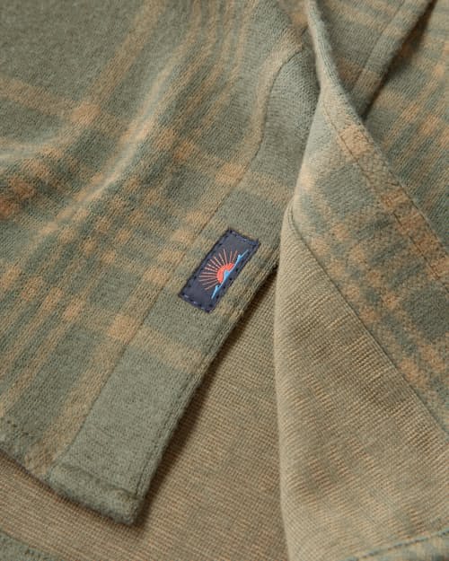 laydown detail image of Legend Sweater Flannel Shirt