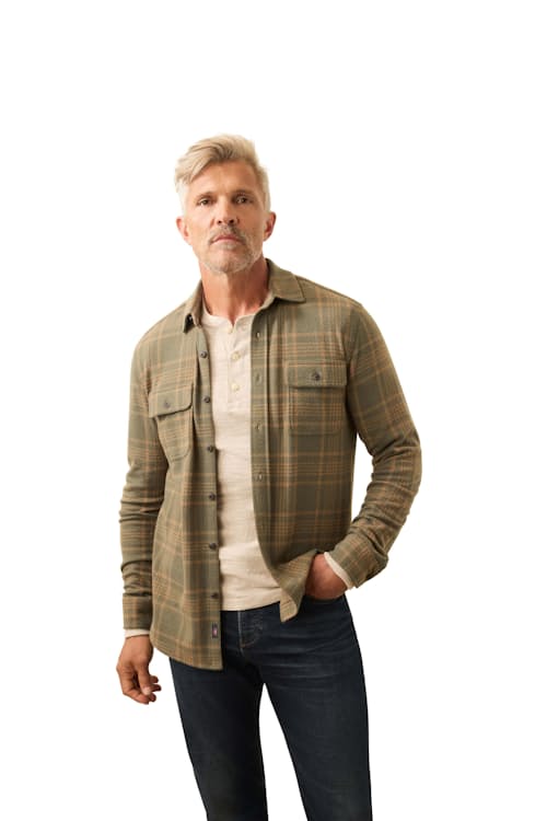 lifestyle image of Legend Sweater Flannel Shirt