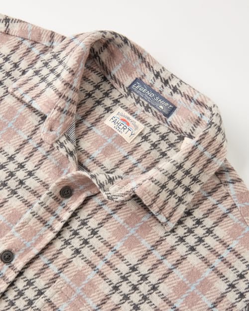 laydown detail image of Legend Sweater Flannel Shirt