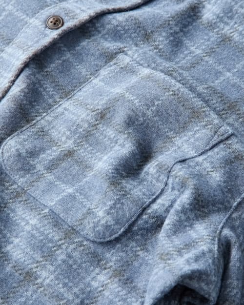 laydown detail image of Legend Sweater Flannel Shirt