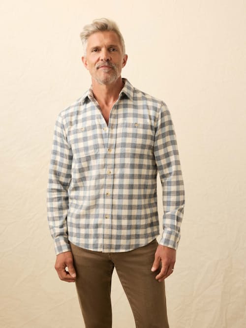 lifestyle image of Heirloom Portuguese Flannel Shirt