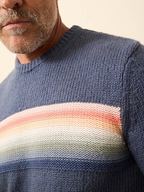 on model image of Heirloom Crewneck Sweater