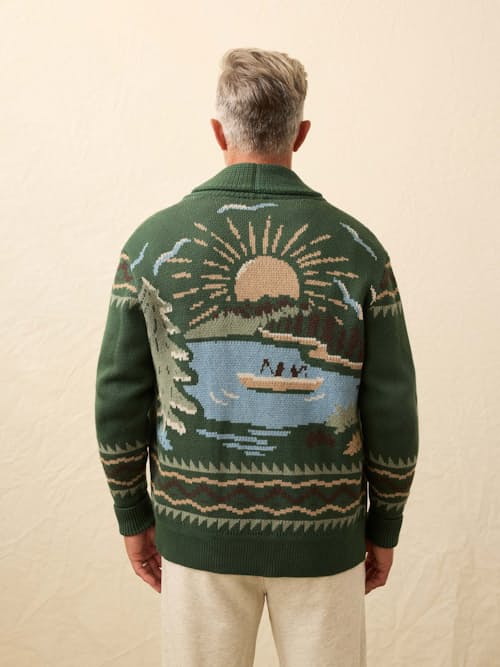 lifestyle image of Camp Cardigan