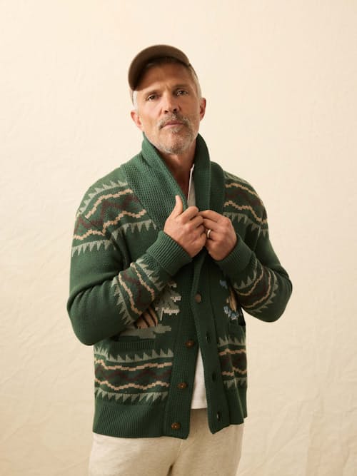 lifestyle image of Camp Cardigan