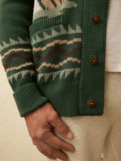 lifestyle image of Camp Cardigan