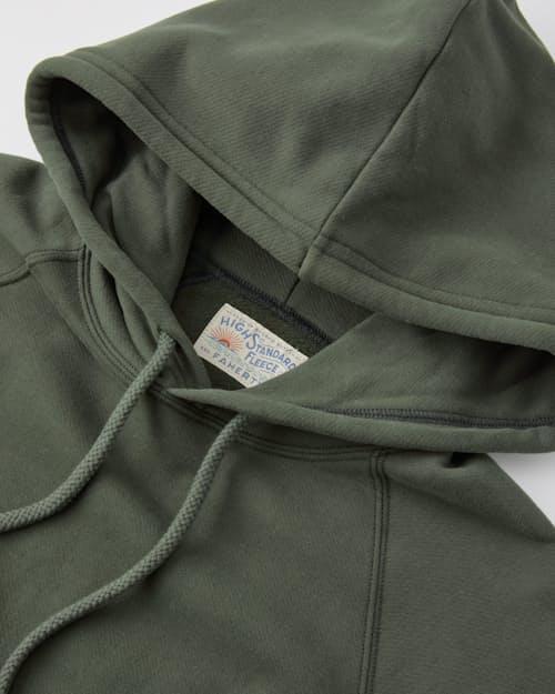 laydown detail image of High Standard Fleece Hoodie