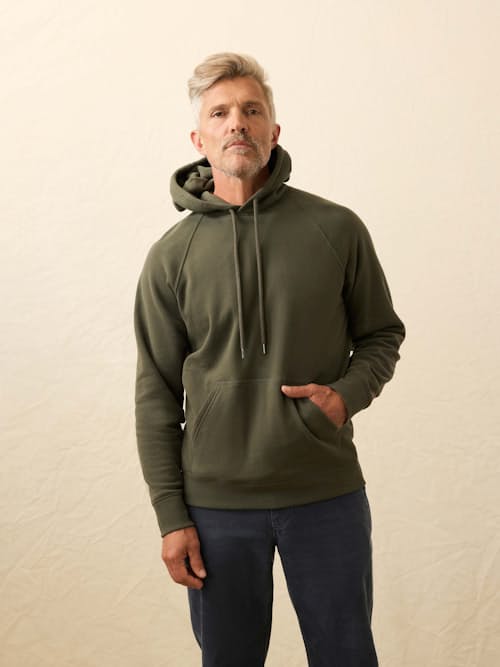 on model image of High Standard Fleece Hoodie