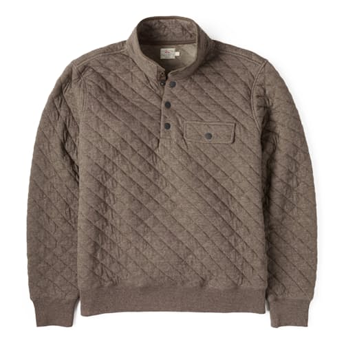 laydown image of Epic Fleece Quilted Pullover