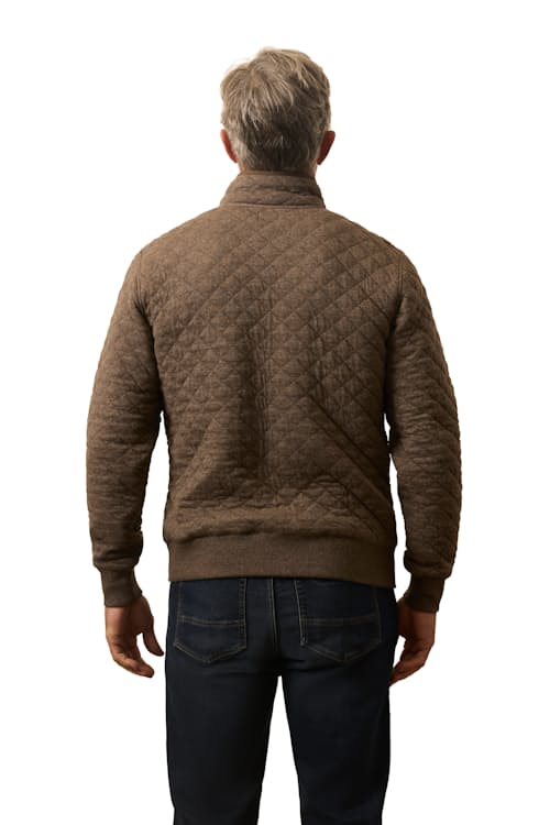 lifestyle image of Epic Fleece Quilted Pullover