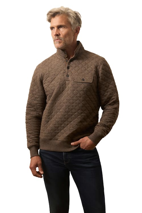 lifestyle image of Epic Fleece Quilted Pullover