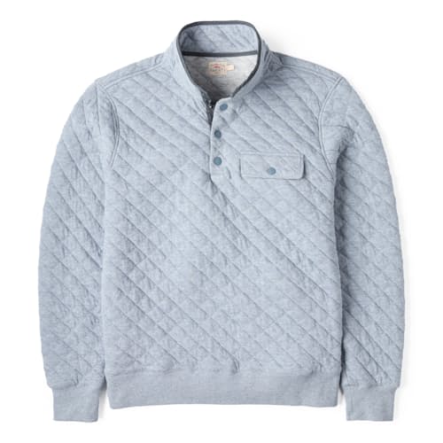 laydown image of Epic Fleece Quilted Pullover